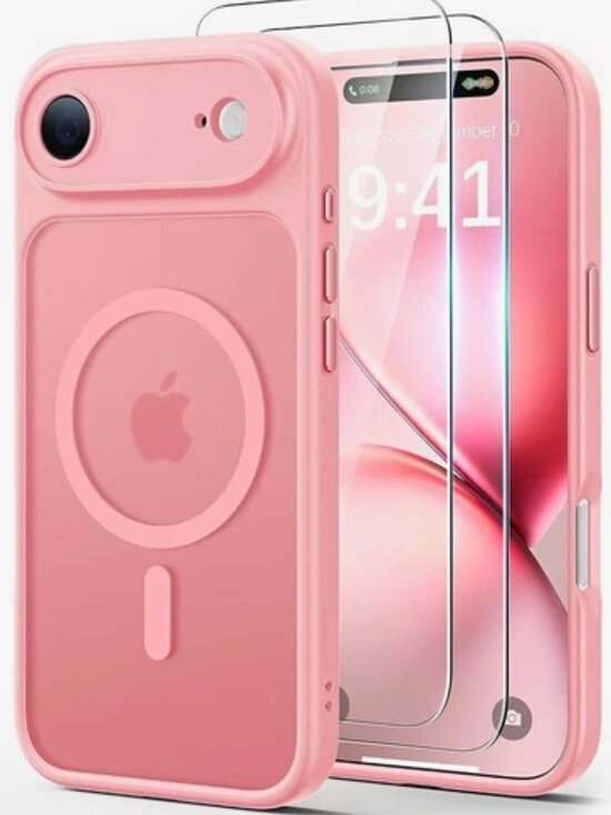 Unbranded Other - Magnetic Translucent Back Case for Apple iPhone AIR Pink Shockproof + Protector